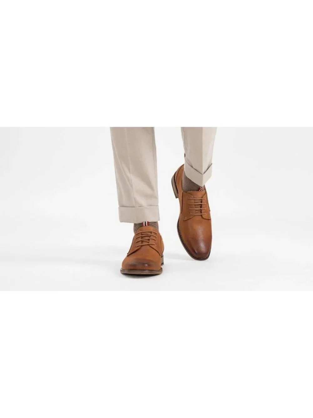 Men's Brown Leather Classic Plain Toe Lace Up Business Oxford Dress Causal Shoes